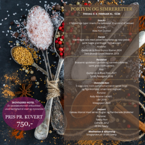 PORTVIN OG VARME KRYDDERIER 2026